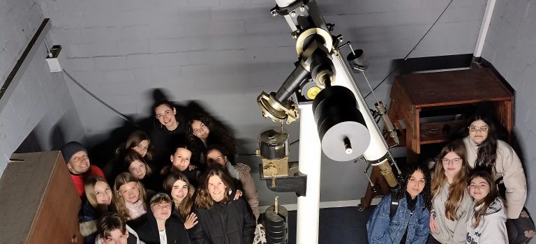 Erste „Astro­night“ der 8a – ein himm­li­sches Erleb­nis unter per­fek­ten Bedingungen